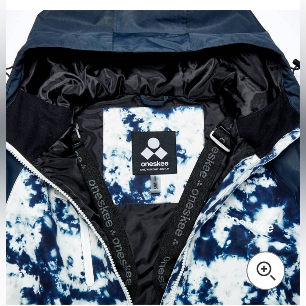 ONESKEE Women's Blue Tie Dye Original Pro Snow Suit Small Long NWT in packaging - Picture 5 of 10